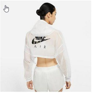 NIKE Air Women's Crop Running Jacket In White
